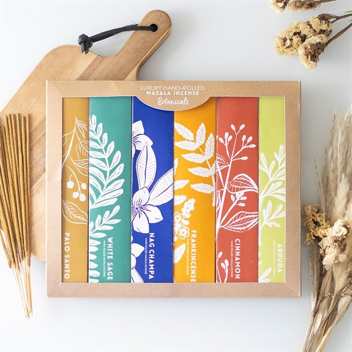 Exotic Botanical Masala Incense Stick Variety Set | Inspired Creative Gifts | UK Supplier