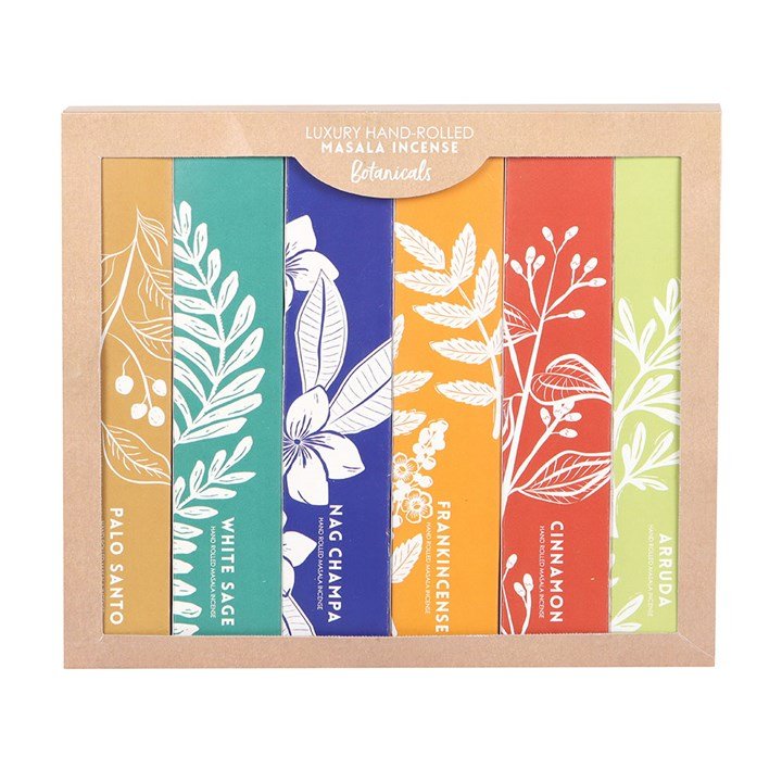 Exotic Botanical Masala Incense Stick Variety Set | Inspired Creative Gifts | UK Supplier