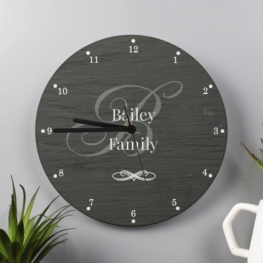 Personalised Family Glass Clock | Great for Housewarmings, Weddings, and Christmas Gift - Inspired Creative Gifts