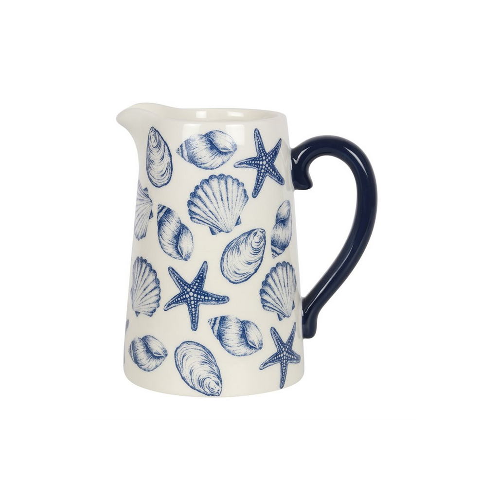 17cm Seashell Ceramic Flower Jug | Vases