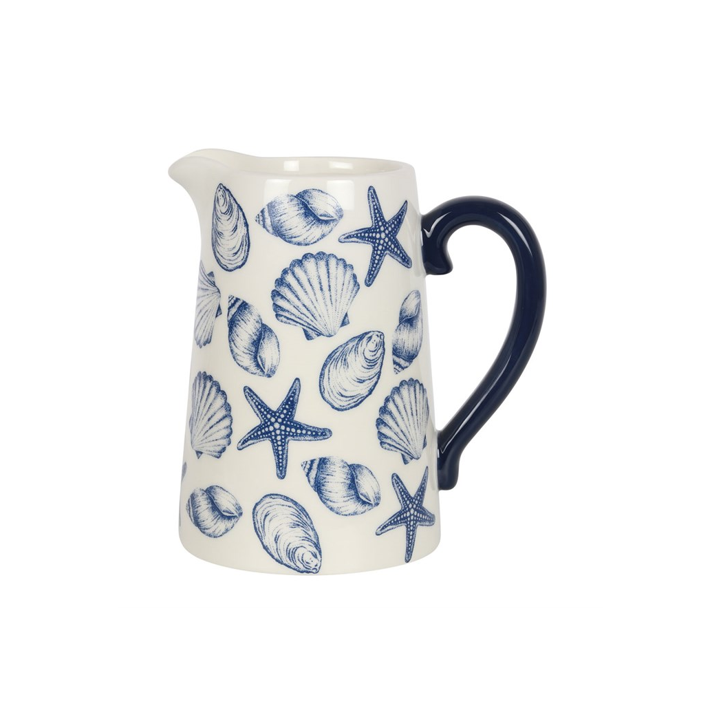 17cm Seashell Ceramic Flower Jug | Vases