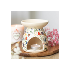Cream Midnight Bloom Print Oil Burner
