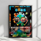 J Balvin & Bad Bunny "Oasis" Album Cover Poster - with Complete Tracklist