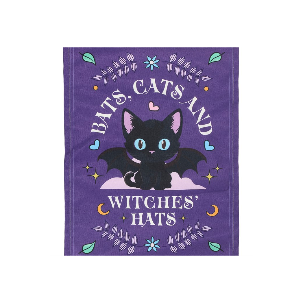 Bats, Cats and Witches Hats Fabric Wall Hanging | Wall Art | Inspired Creative Gifts