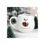 All Good in the Pud Rounded Christmas Mug