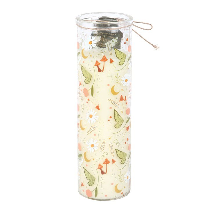 Fairy Folklore Print Moss & Sandalwood Tube Candle | Inspired Creative Gifts | UK Supplier
