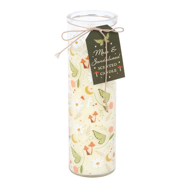 Fairy Folklore Print Moss & Sandalwood Tube Candle | Inspired Creative Gifts | UK Supplier