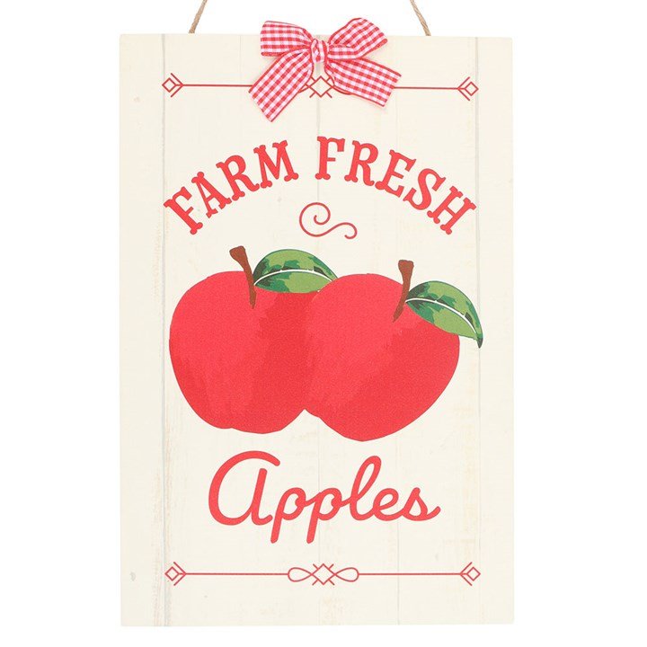 Farm Fresh Apples Hanging Sign | Inspired Creative Gifts | UK Supplier