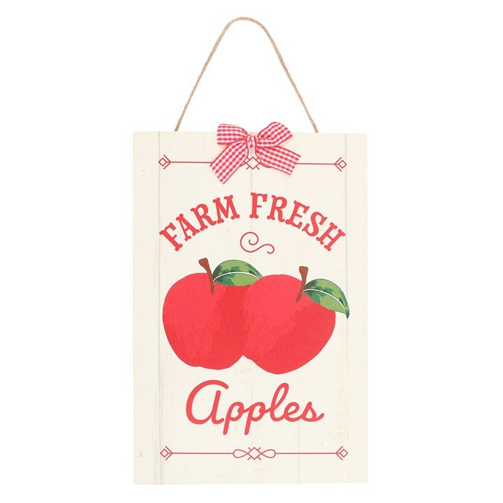 Farm Fresh Apples Hanging Sign | Inspired Creative Gifts | UK Supplier