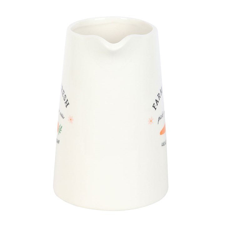 Farm Fresh Carrot Patch Ceramic Flower Jug | Inspired Creative Gifts | UK Supplier