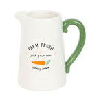 Farm Fresh Carrot Patch Ceramic Flower Jug | Inspired Creative Gifts | UK Supplier