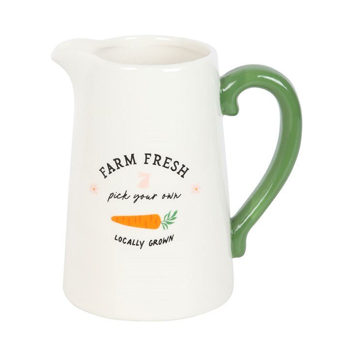 Farm Fresh Carrot Patch Ceramic Flower Jug | Inspired Creative Gifts | UK Supplier