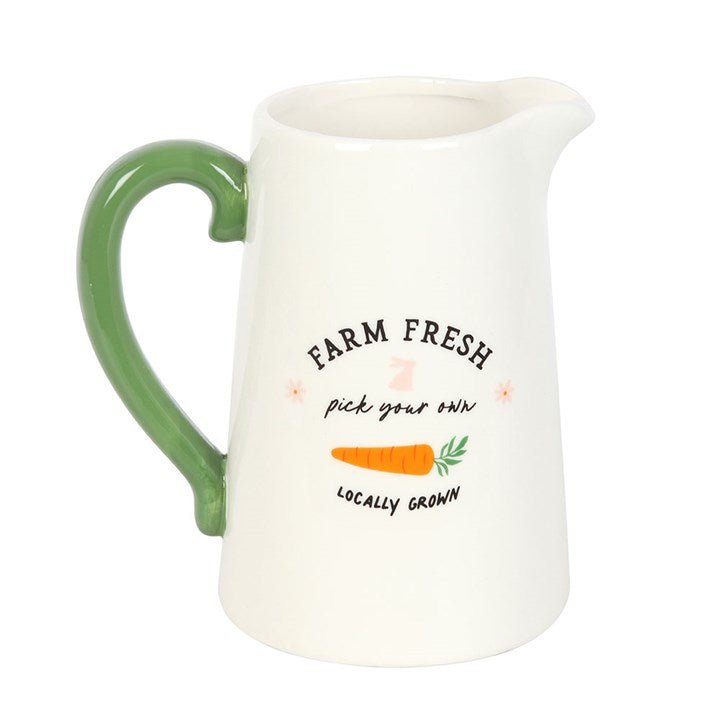 Farm Fresh Carrot Patch Ceramic Flower Jug | Inspired Creative Gifts | UK Supplier