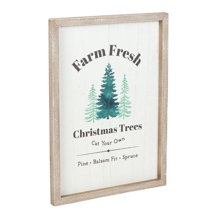 Farm Fresh Christmas Trees Framed Wall Art Print | Inspired Creative Gifts | UK Supplier
