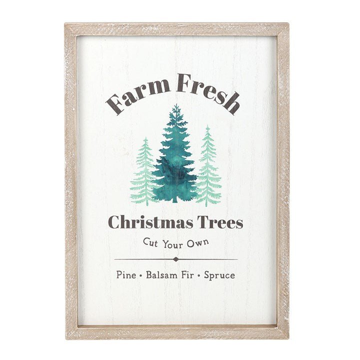 Farm Fresh Christmas Trees Framed Wall Art Print | Inspired Creative Gifts | UK Supplier