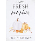 Farm Fresh Pumpkins Metal Hanging Sign | Inspired Creative Gifts | UK Supplier
