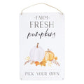 Farm Fresh Pumpkins Metal Hanging Sign | Inspired Creative Gifts | UK Supplier