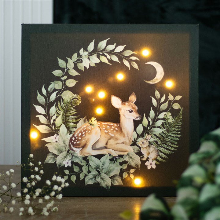 Fawn Light Up Canvas Plaque | Inspired Creative Gifts | UK Supplier