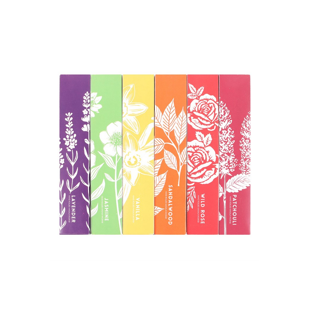 Aromatic Botanical Masala Incense Stick Variety Set | Incense Sticks & Cones | Inspired Creative Gifts