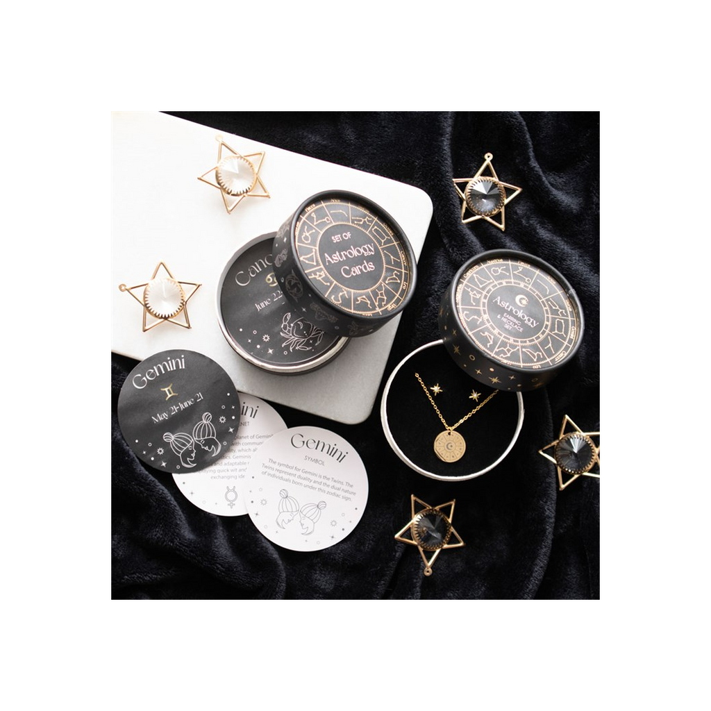 Astrology Wheel Earring and Necklace Set | Earrings | Inspired Creative Gifts