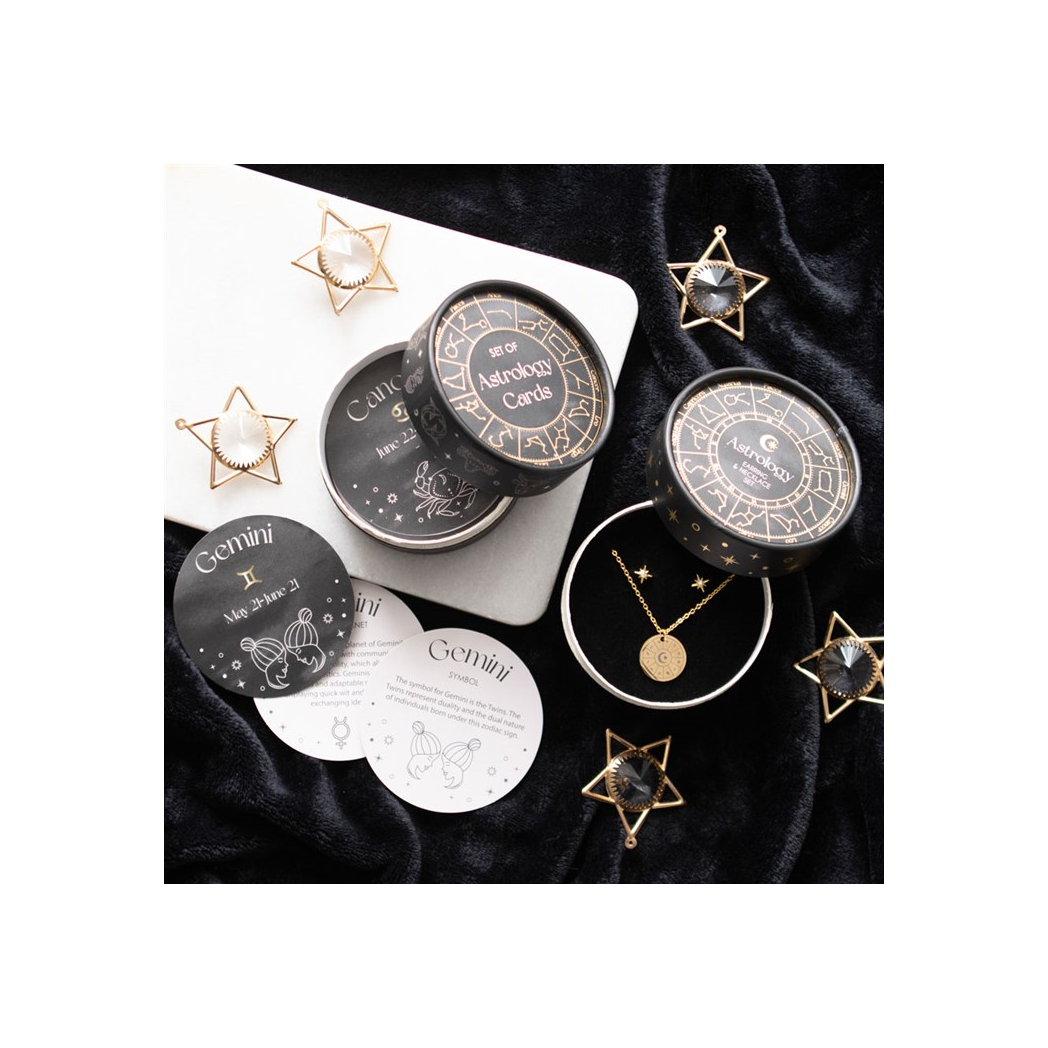 Astrology Wheel Earring and Necklace Set | Earrings | Inspired Creative Gifts