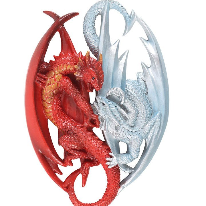 Fire and Ice Dragon Hanging Ornament by Anne Stokes | Inspired Creative Gifts | UK Supplier