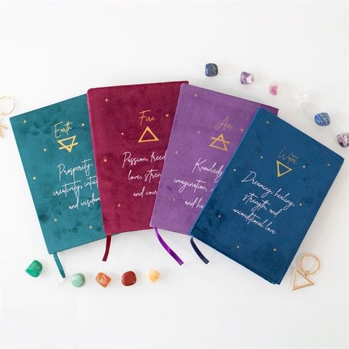 Fire Element Velvet A5 Notebook | Inspired Creative Gifts | UK Supplier