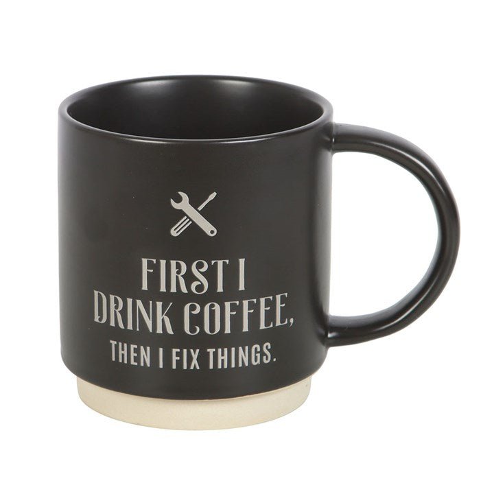 First I Drink Coffee Mug with Multi - tool Pen | Inspired Creative Gifts