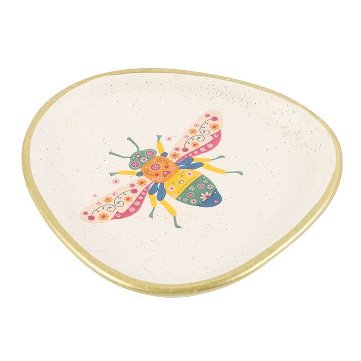 Floral Bee Trinket Dish | Inspired Creative Gifts | UK Supplier