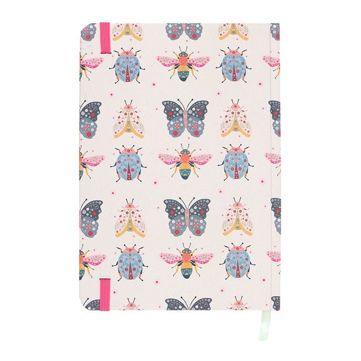 Floral Bug Print A5 Notebook | Inspired Creative Gifts | UK Supplier