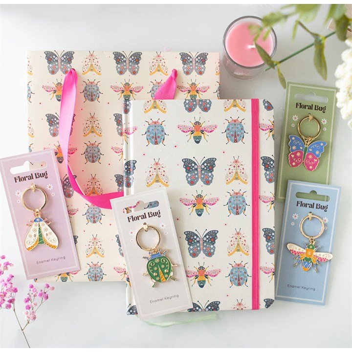 Floral Bug Print A5 Notebook | Inspired Creative Gifts | UK Supplier
