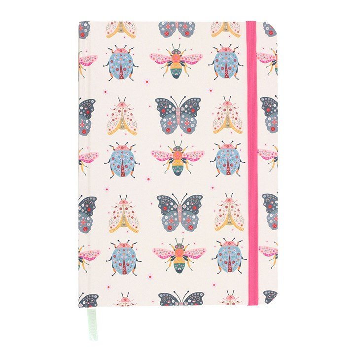 Floral Bug Print A5 Notebook | Inspired Creative Gifts | UK Supplier