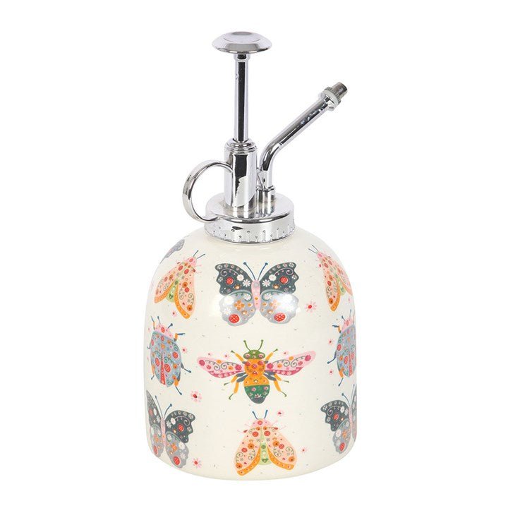Floral Bug Print Ceramic Plant Mister | Inspired Creative Gifts | UK Supplier