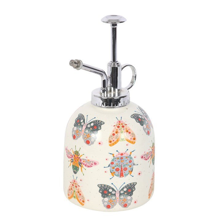 Floral Bug Print Ceramic Plant Mister | Inspired Creative Gifts | UK Supplier