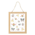 Floral Bug Print Glass Wall Hanging | Inspired Creative Gifts | UK Supplier