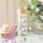 Floral Bug Print Glass Water Bottle | Inspired Creative Gifts | UK Supplier