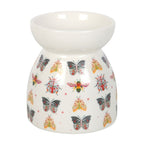 Floral Bug Print Oil Burner and Wax Warmer | Inspired Creative Gifts | UK Supplier