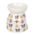 Floral Bug Print Oil Burner and Wax Warmer | Inspired Creative Gifts | UK Supplier