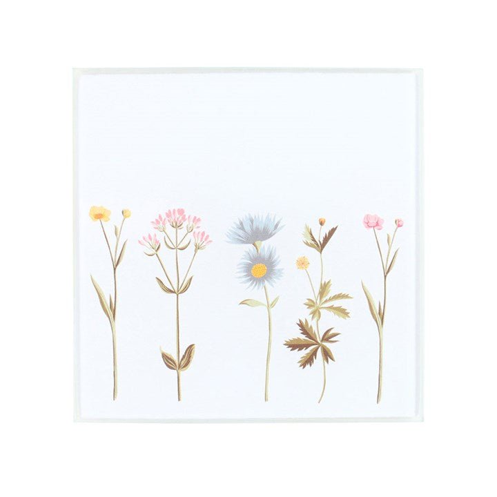 Floral Glass Coaster Set | Inspired Creative Gifts | UK Supplier