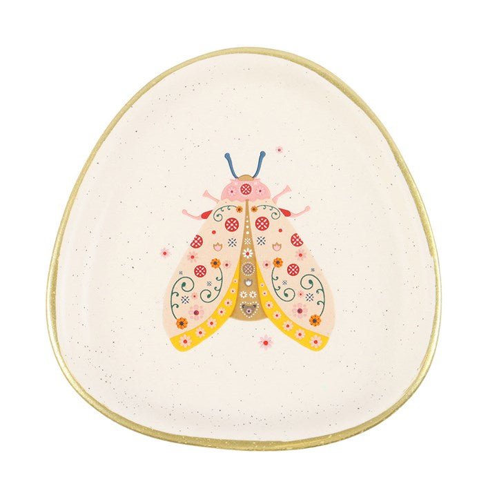 Floral Moth Trinket Dish | Inspired Creative Gifts | UK Supplier