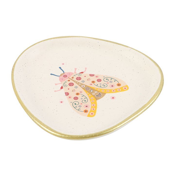Floral Moth Trinket Dish | Inspired Creative Gifts | UK Supplier