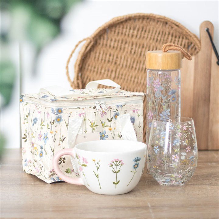 Floral Print Stemless Glass | Inspired Creative Gifts | UK Supplier