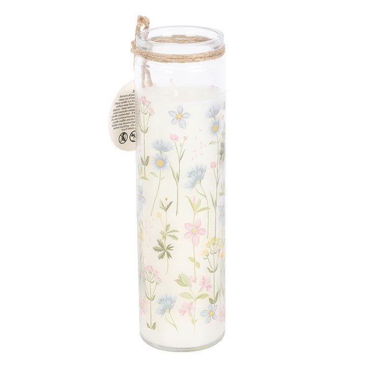 Floral Print Wildflower Tube Candle | Inspired Creative Gifts | UK Supplier