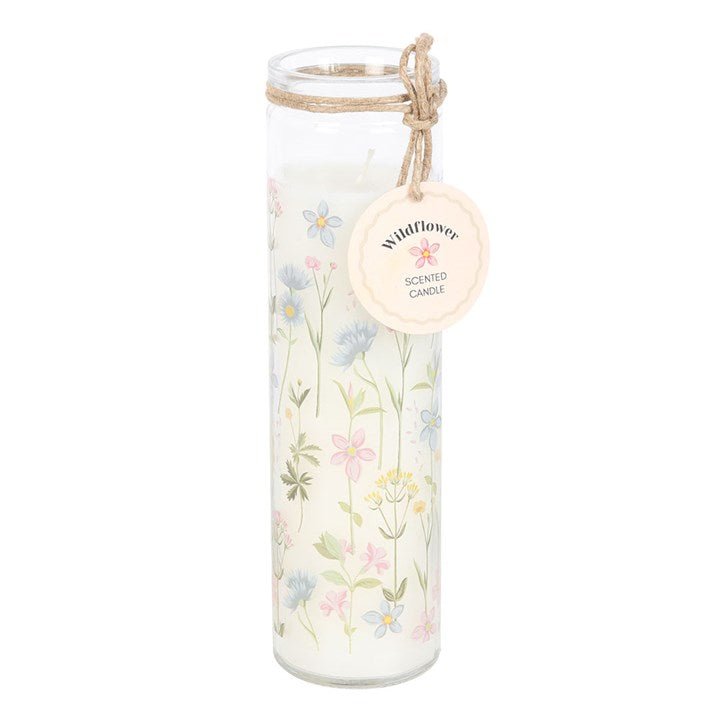Floral Print Wildflower Tube Candle | Inspired Creative Gifts | UK Supplier