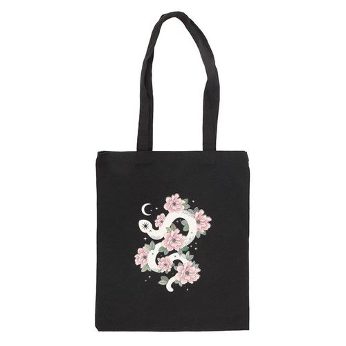 Floral Snake Polycotton Tote Bag | Inspired Creative Gifts | UK Supplier