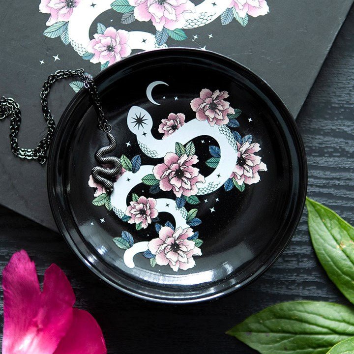 Floral Snake Trinket Dish | Inspired Creative Gifts | UK Supplier