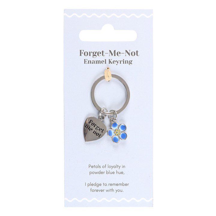 Forget - Me - Not Flower Keyring | Inspired Creative Gifts | UK Supplier