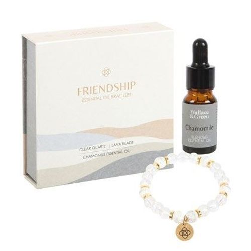 Friendship Clear Quartz Essential Oil Bracelet | Inspired Creative Gifts | UK Supplier