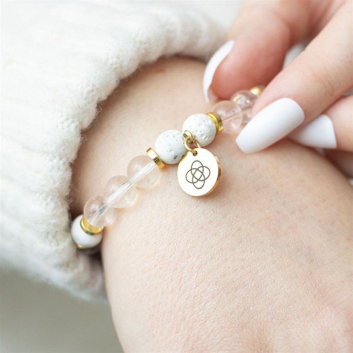 Friendship Clear Quartz Essential Oil Bracelet | Inspired Creative Gifts | UK Supplier