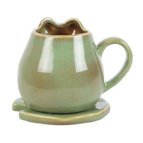 Frog Shaped Mug and Lily Pad Saucer | Inspired Creative Gifts